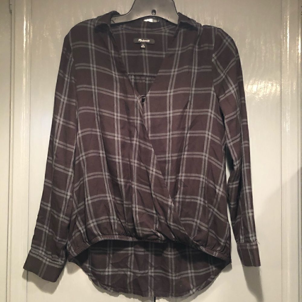 Madewell Plaid Top   